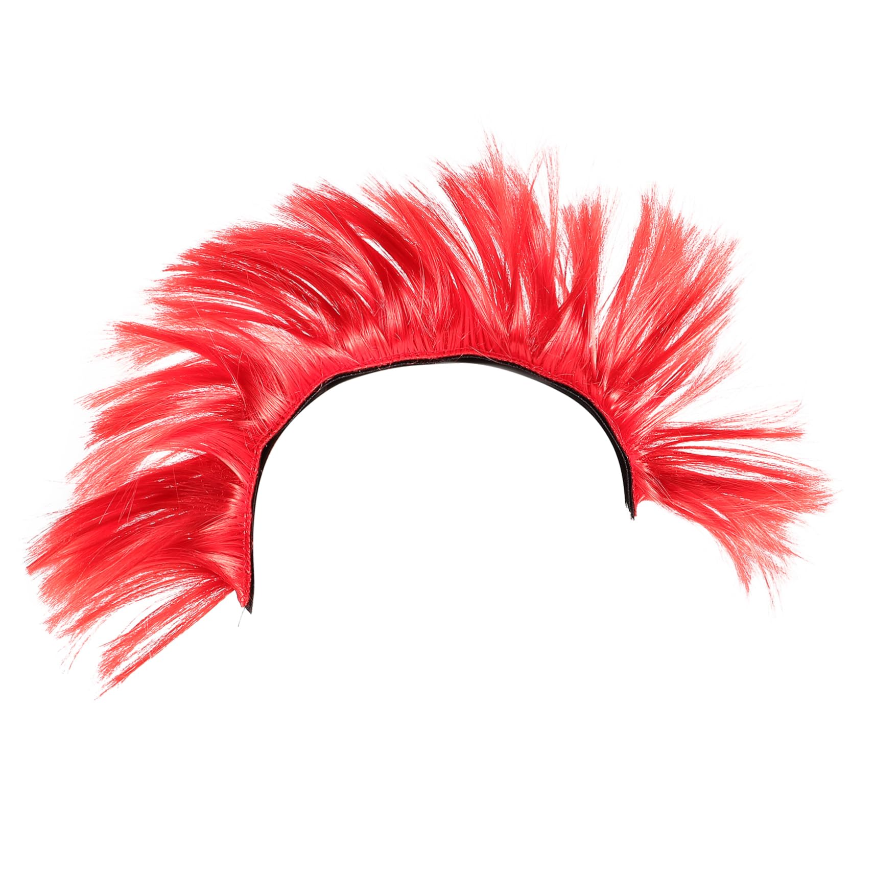 Anneome 2pcs Motorcycle Helmet Decoration Biker Helmet Accesorios Para Motocicletas Helmet Wig Helmet Hawk Wig Motorcycle Helment Helmet Wig Mohawk Helmet Red Pet Chemical Fiber