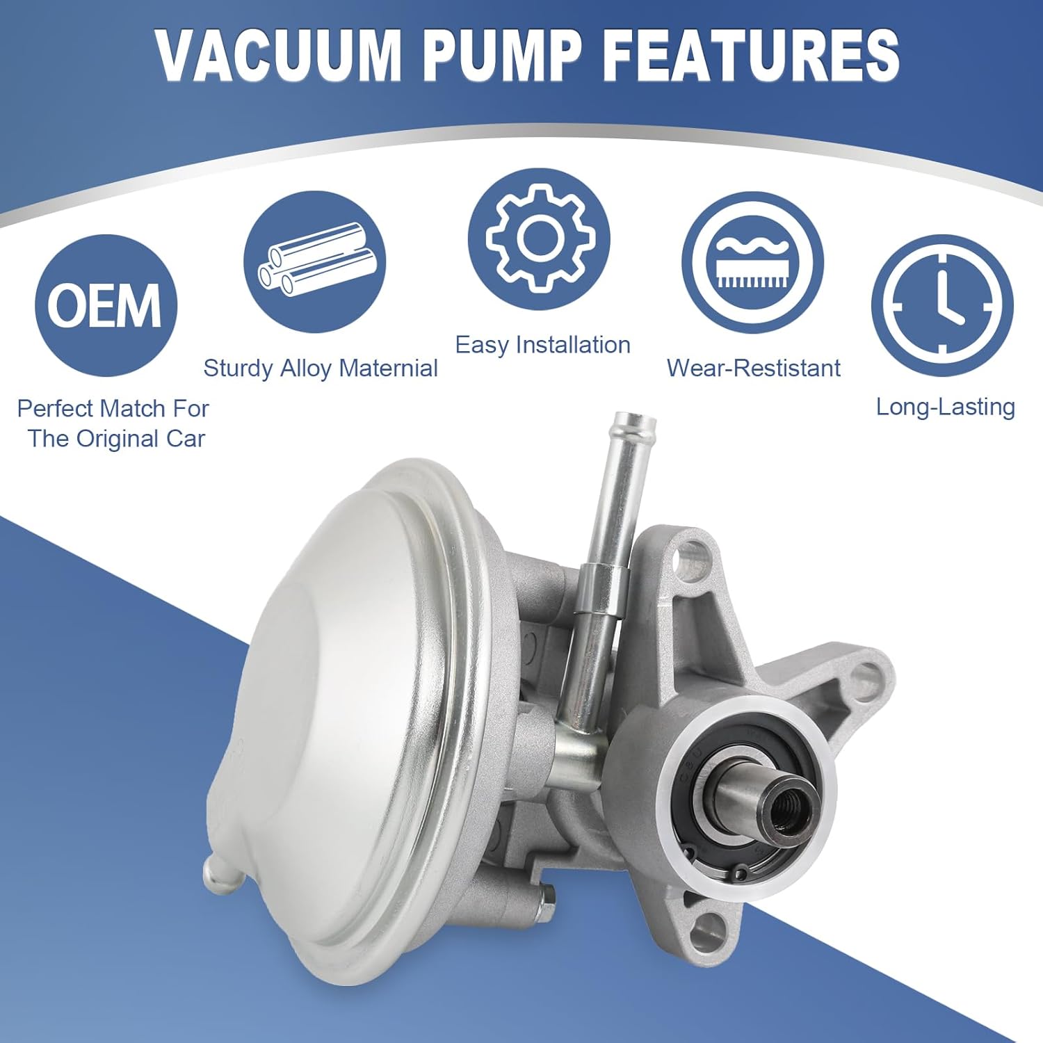 Vacuum Pump Compatible with 1995-2019 Isuzu NPR GAS V8 MPI TBI L96 LQ4 LY6 L31 L05 Crew CAB Replaces# 97241035 904-862 8972410351