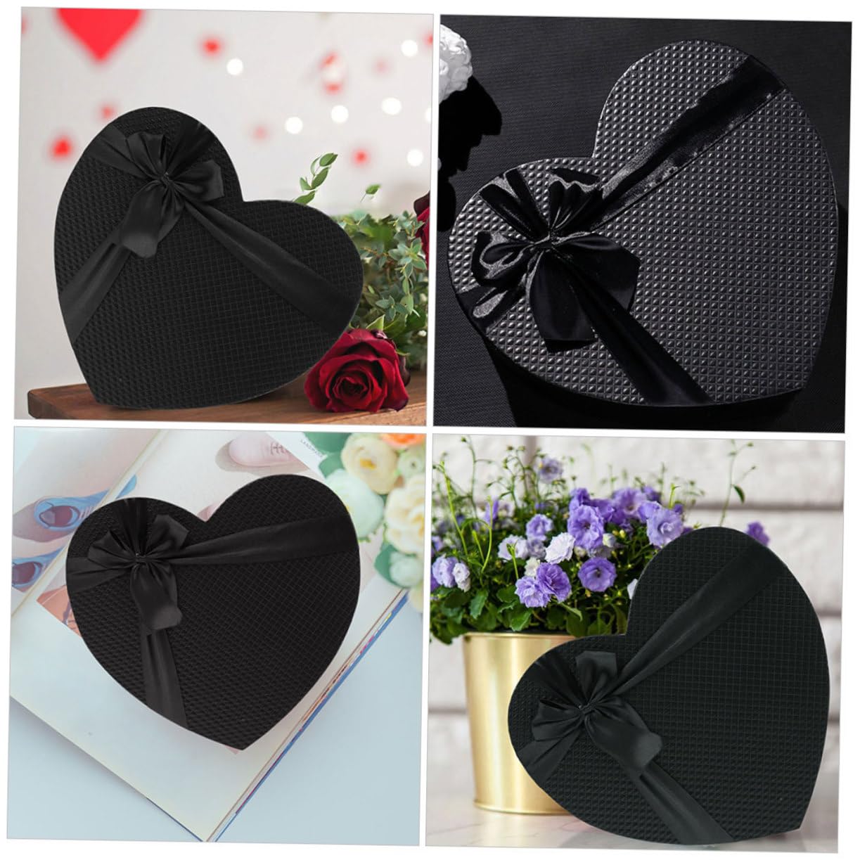 Ciieeo 2 Stücke Papier Box Herzförmige Box Für Blumen Valentinstag Party Treat Bevorzugung Verpackung