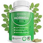 Rosabella Moringa Capsules - Pure Moringa Powder, Energy, Skin, Immune & Gut Health Superfood, Rich in Antioxidants, Essential Vitamins & Amino Acids, Natural Green Superfood Supplement - 60 Count