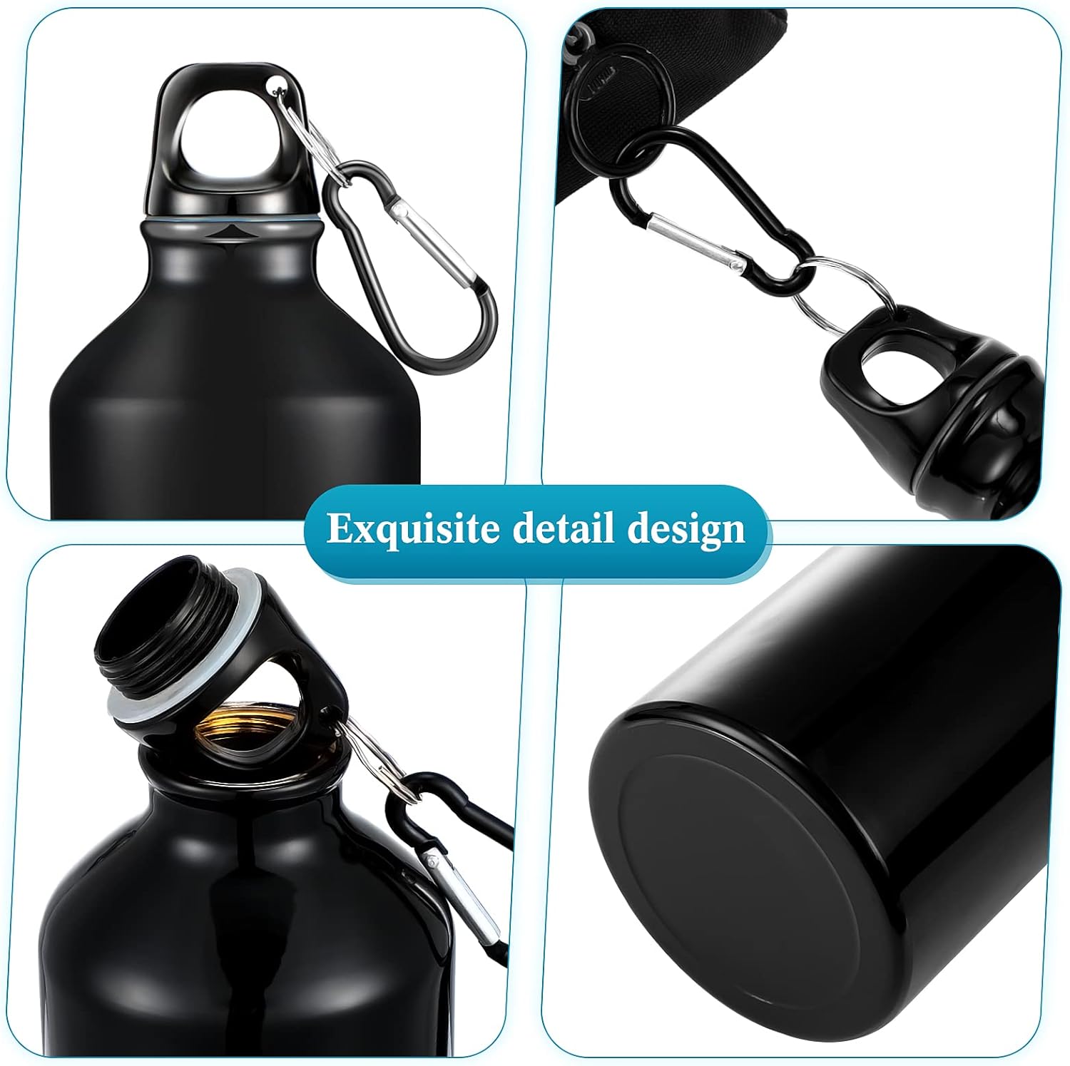 Sieral 10 Pcs Employee Appreciation Gifts Thank You for Being Awesome Water Bottle 20 oz Aluminum Water Bottle Lightweight Sport Tumbler with Twist Cap Buckle Inspirational Gifts for Coworker - Image 3