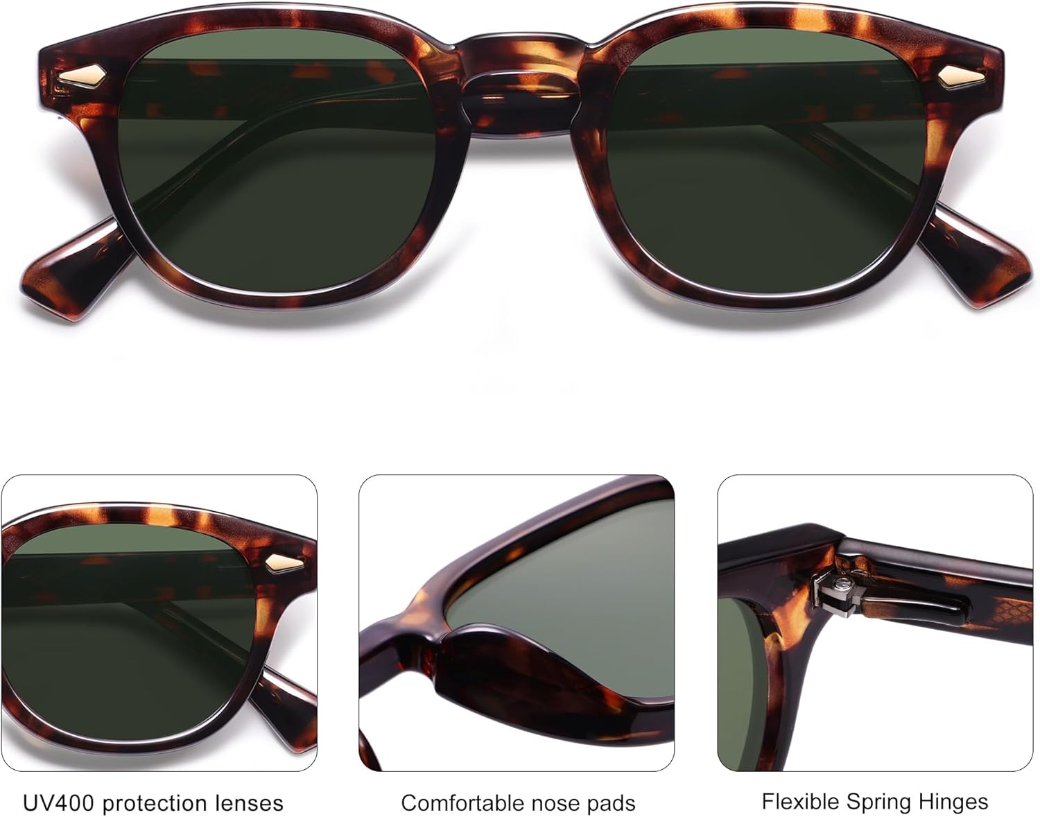 SOJOS Retro Small Round Sunglasses for Men Women Trendy Circle Style UV400 Lenses Unisex Sun Glasses SJ2251 - Image 4