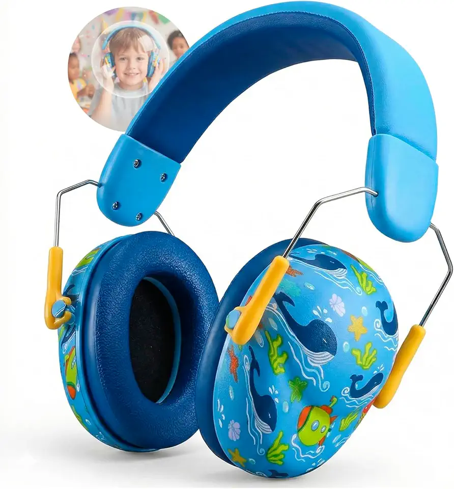 Fone Abafador De Ruídos Autismo Infantil Bebê Dobrável Criança Com Hipersensibilidade Protetor Auricular Concha Som para Show Festa Grupo First Shop