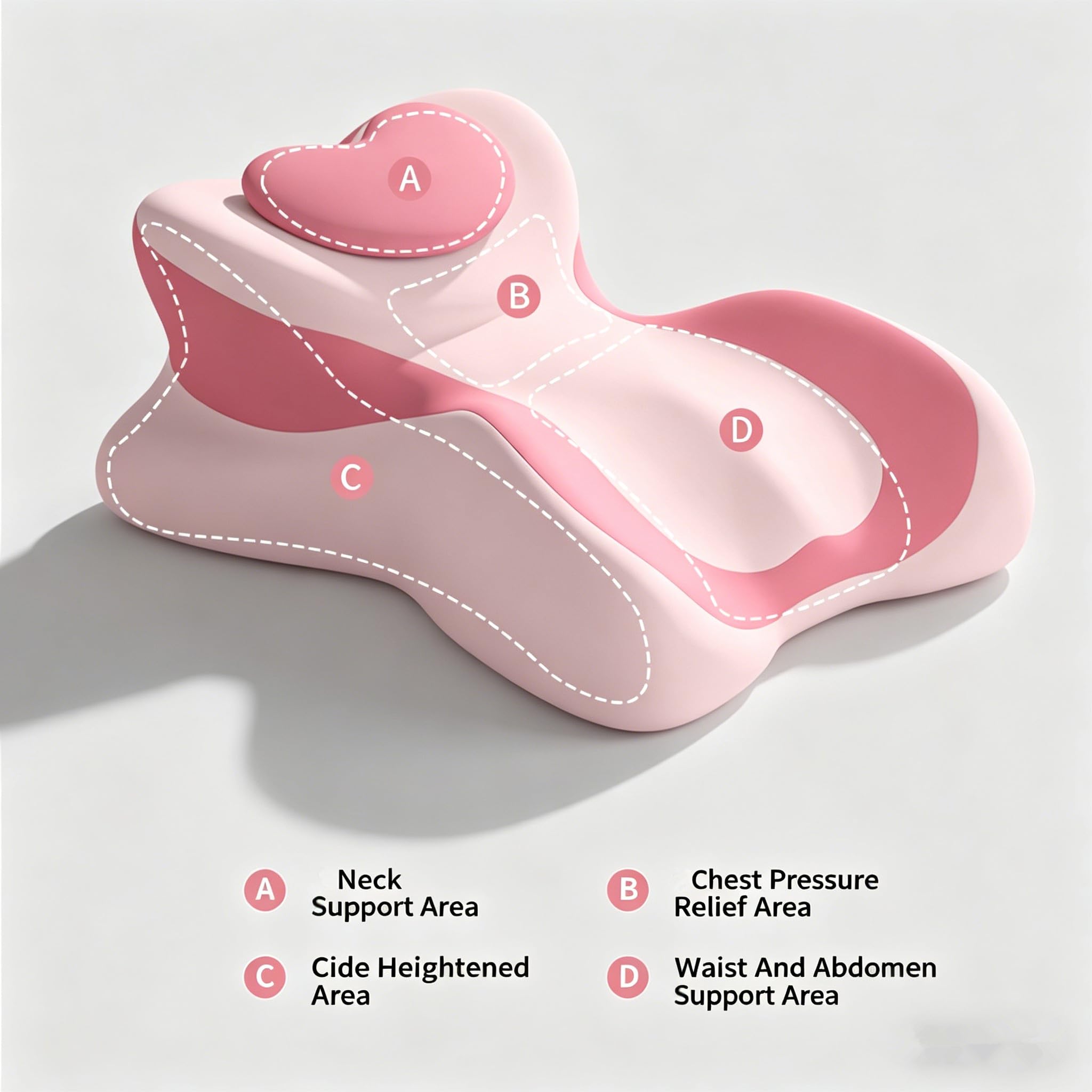 Memory Foam Keilkissen, Lesekissen & Lendenkissen,Entspannungskissen für Bett, Sofa und Boden,Orthopädisches Stützkissen gegen Rücken- und Nackenschmerzen