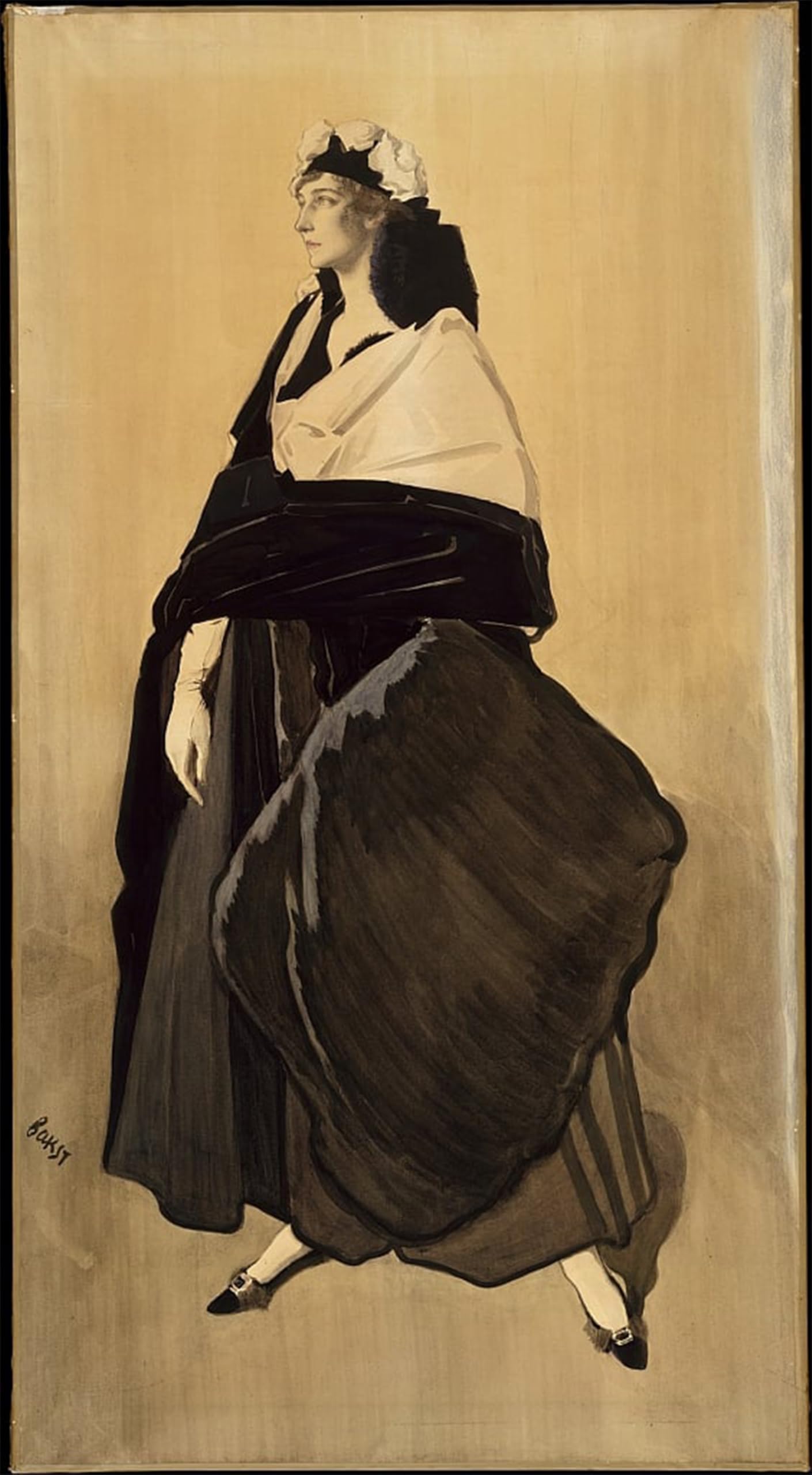 SERENDIPITP Abstract Painting Mural Print Picture Wall Decor Painting Ida Rubinstein by Leon Bakst Vintage Wall Artwork for Home Decor 60x90cm