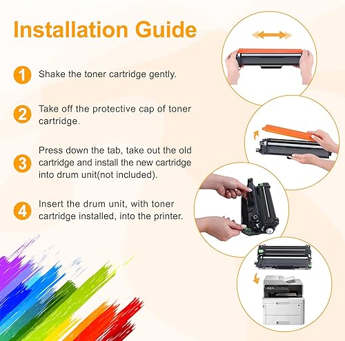 Miniatura 5 de TN227 TN227 - Cartucho de tóner compatible con TN227 para Brother TN-227 TN223, uso con impresora Brother HL-L3210CW HL-L3270CDW HL-L3290CDW