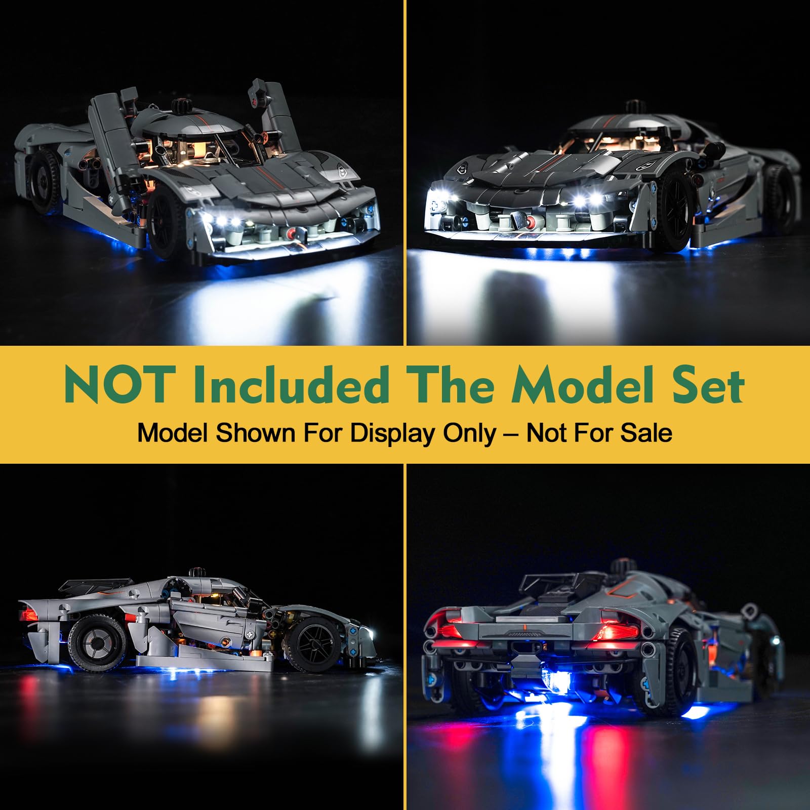 Amazon.co.jp: LocoLee レゴ 42173 Koenigsegg Jesko Absolut Grey
