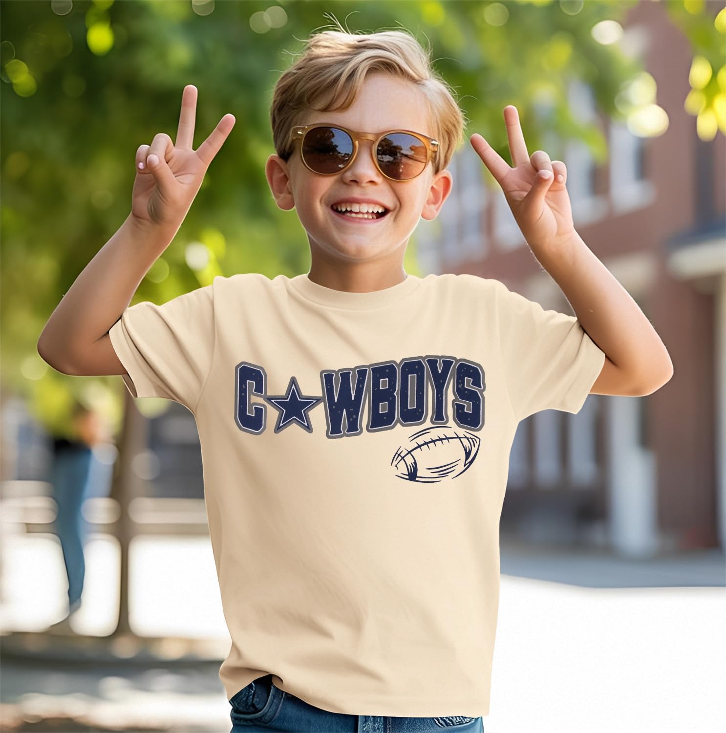 SOFEON Toddler Football Shirt Baby Boys Football Team T-Shirt Funny Game Day Shirts Sports Fans Lover Short Sleeve Tees Tops - Image 5