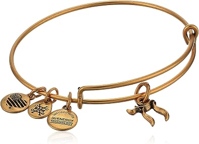 Alex and Ani Chai Charm Bangle, Rafaelian Gold, Expandable