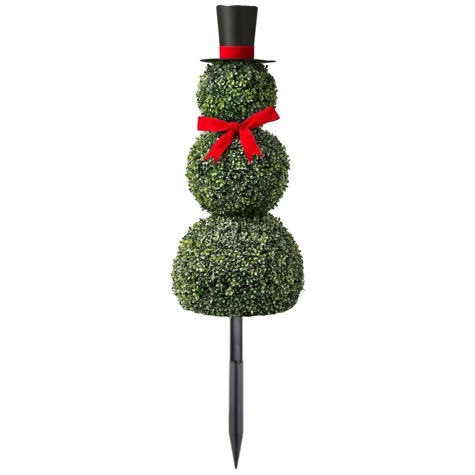 Muñeco de nieve de Navidad exterior e interior, árbol artificial decorativo de 80 cm