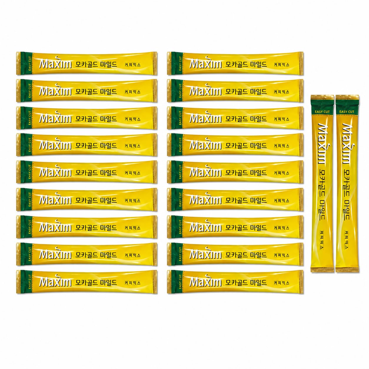 Maxim Mocha Gold Instant Coffee - Korean Mild Instant Coffee, 240g (20 x 12g Sticks), Imported-picture-10