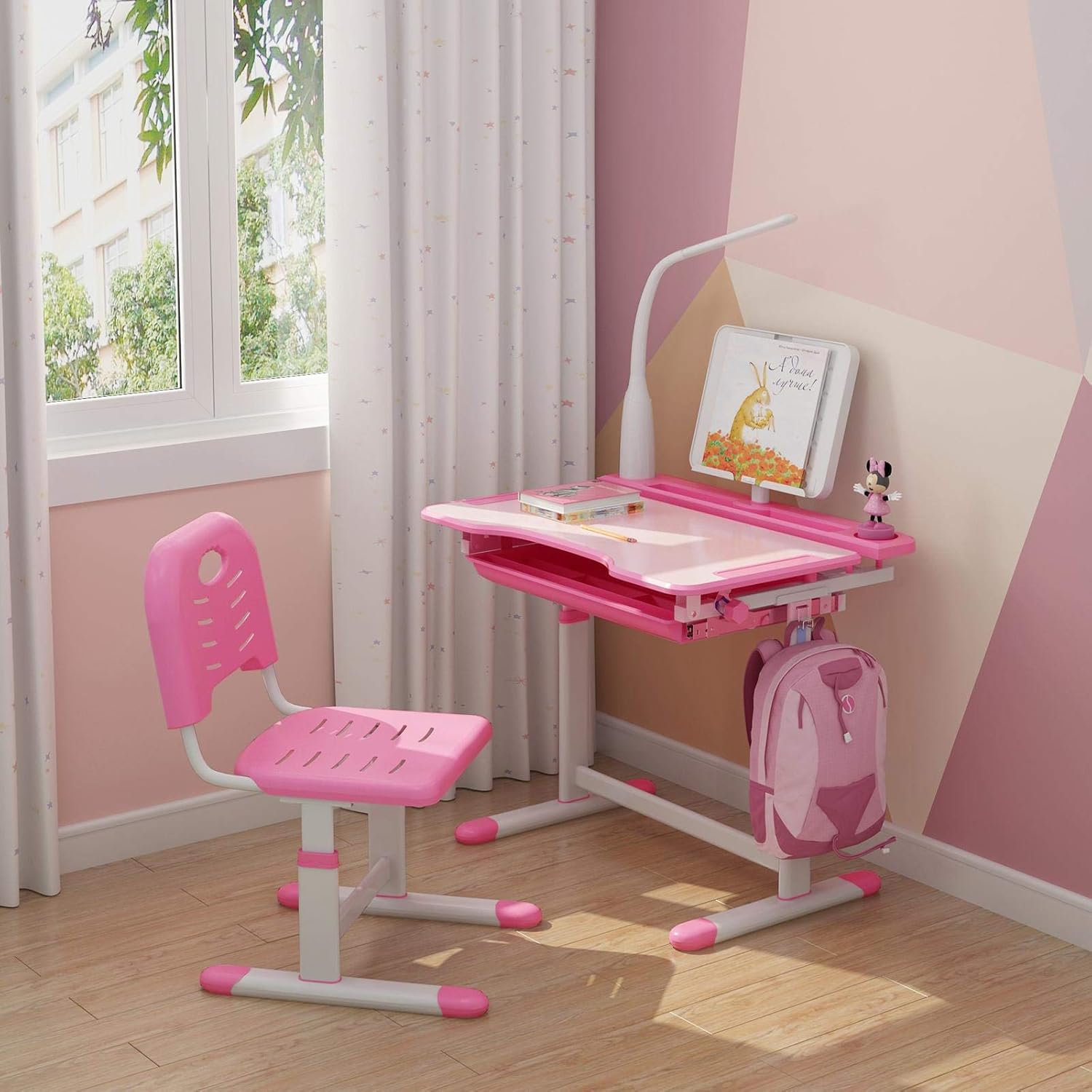 Buy C N Kids Toddler School Height Adjustable Desk Table With Lamp And Chair Set Buy C N Kids Toddler School Height Adjustable Desk Table With Lamp And Chair Set