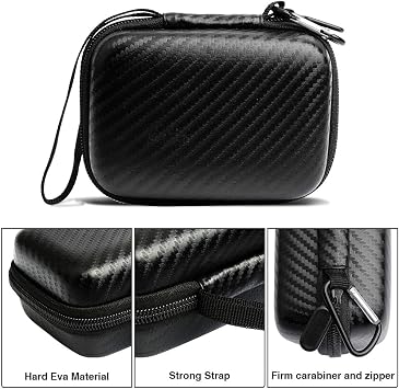 Jiusion Hard Case for Carson MicroBrite Plus MM-300 & MicroFlip MP-250