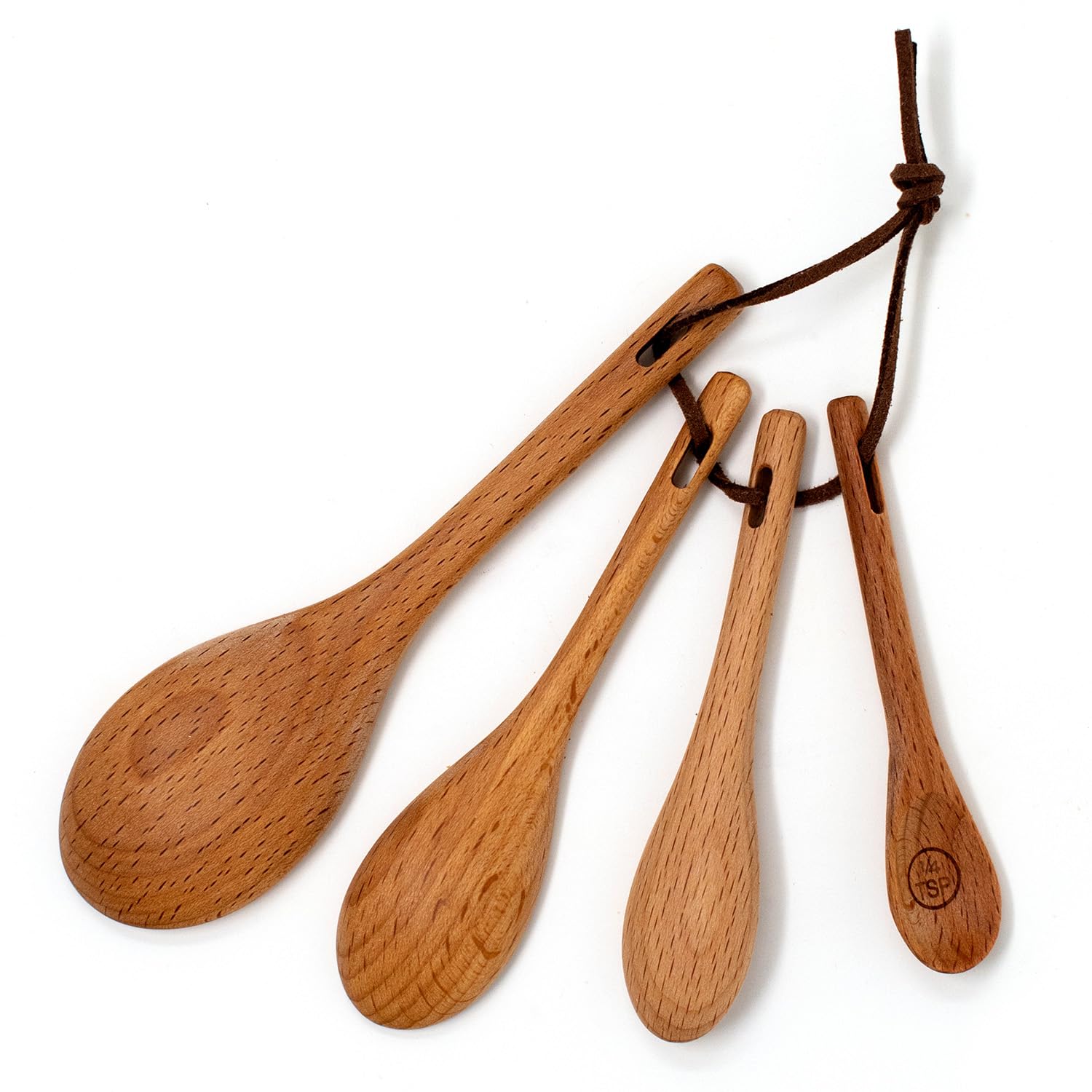 Amazon.com: Norpro Beechwood Measuring Spoons, Set of 4: Home