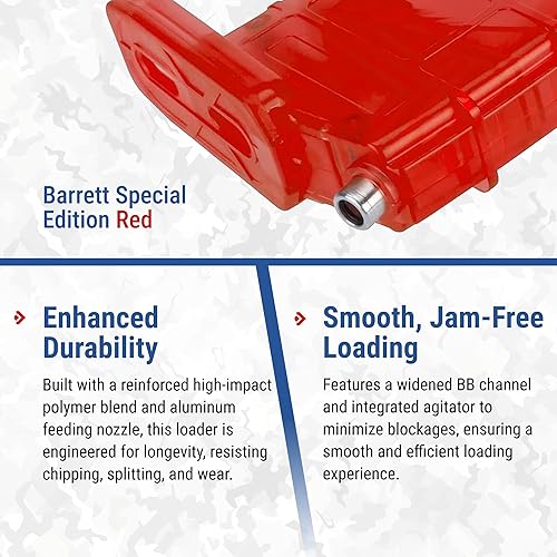 Miniatura 3 de Evike Airsoft - Cargador universal de velocidad BB de 0.236 in ProShop 500rd Airsoft (color grande 500rds  Barrett Special Edition Red)