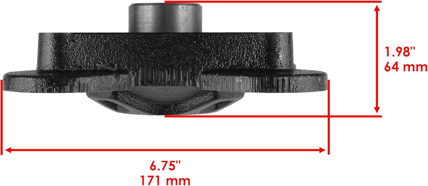 Caltric Front Rear Wheel Hub with Bolt Compatible with Polaris Rzr Xp 1000 / Rzr Xp 4 1000 2014-2017 / Rzr Xp Turbo/Rzr Xp 4 Turbo 2016-2017