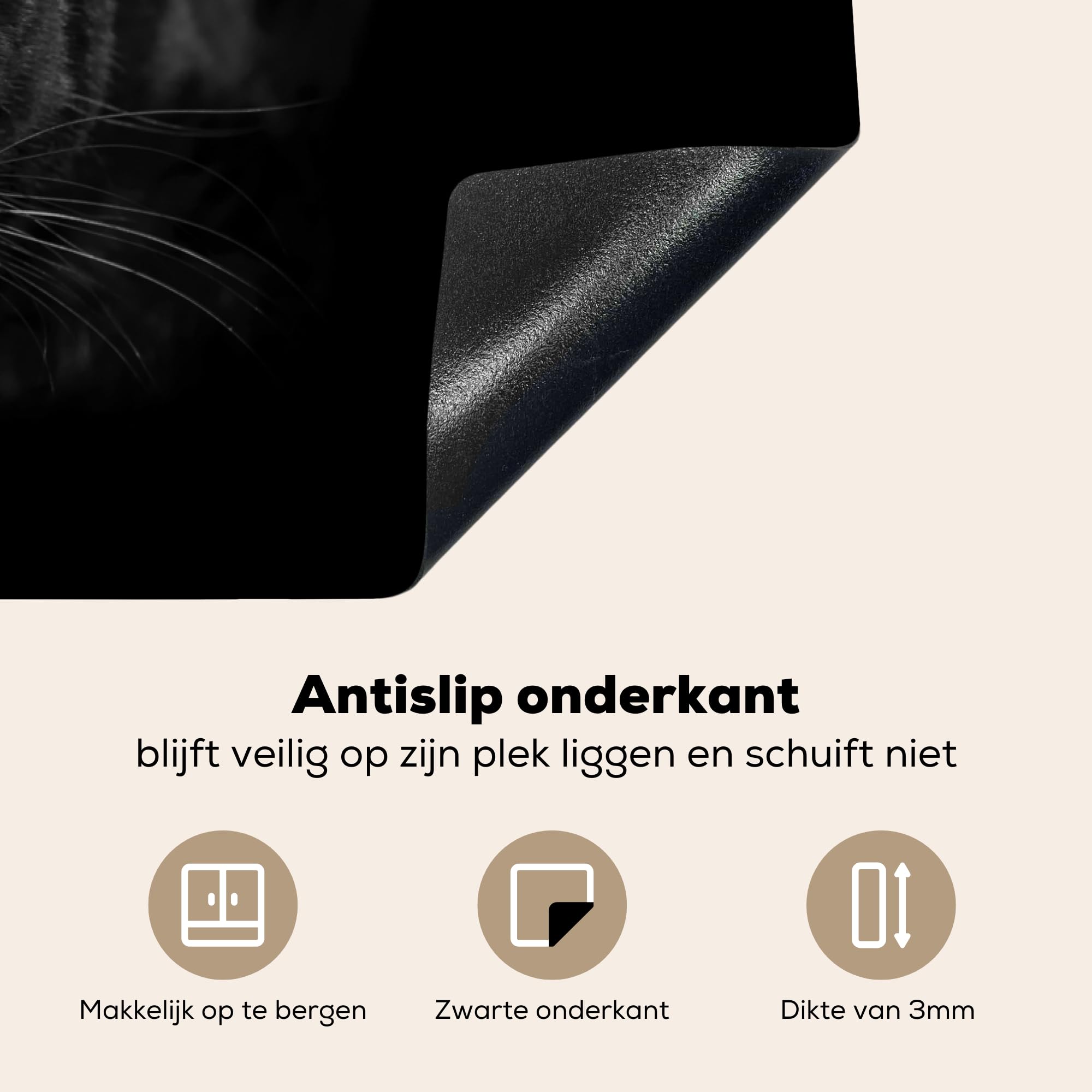 Inductie beschermer - Inductie Mat - Kookplaat beschermer - Een illustratie van een
