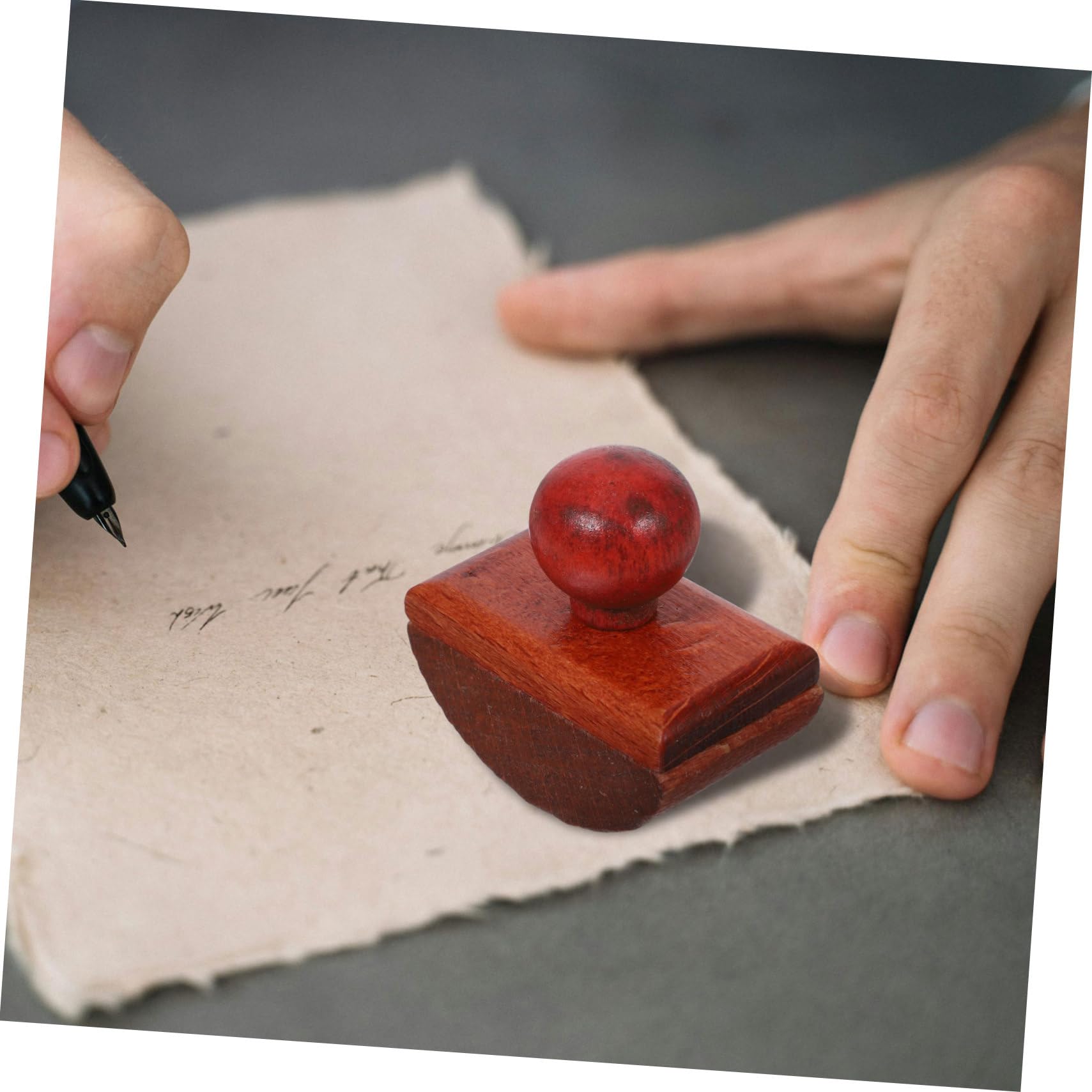 Buvard à Bascule En Bois Et Alliage - Outil Pour Sécher L'encre Rapidement - Pour Stylos Plume, écriture, Bureau