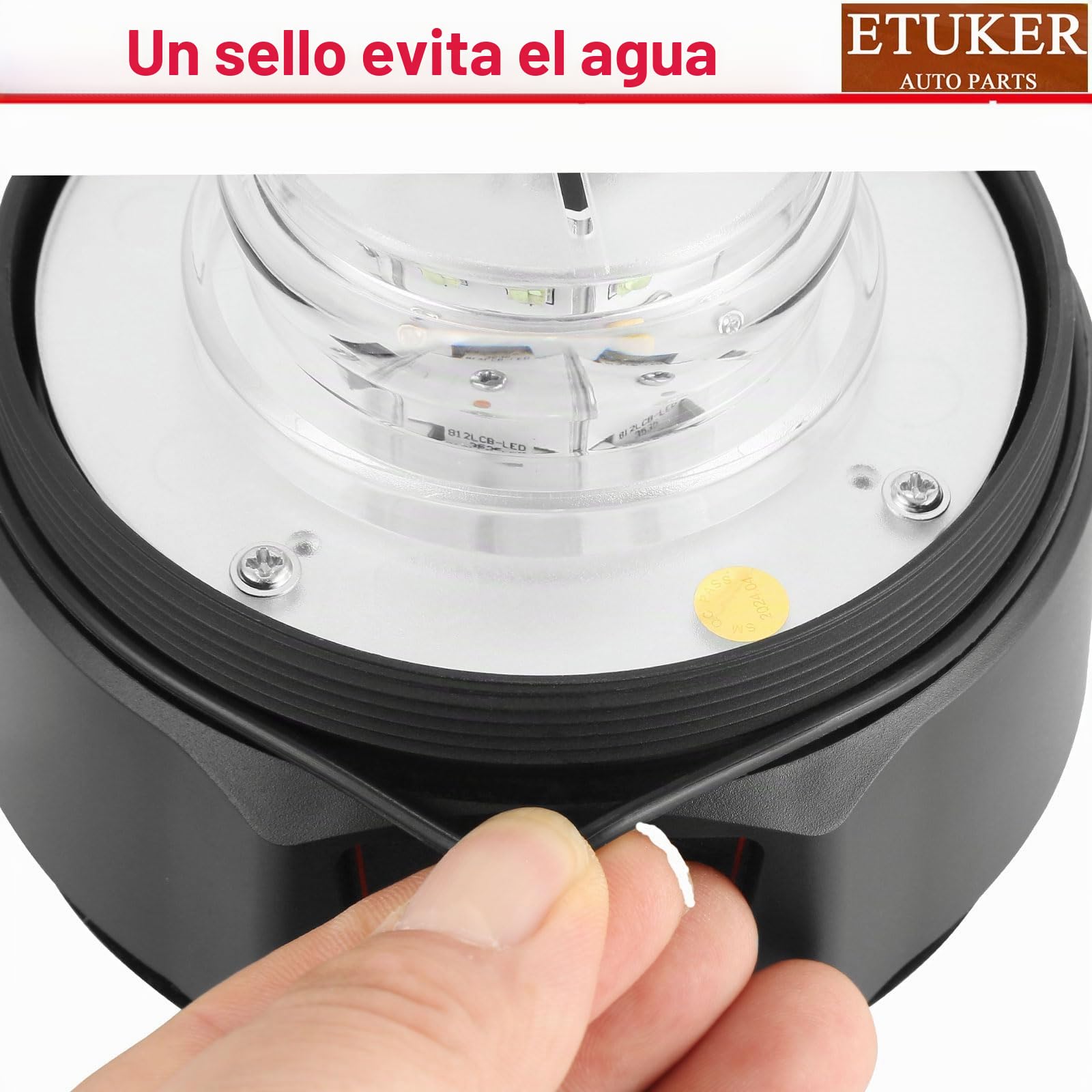 LED Luces Estroboscópica Luz Giratoria Azul Tractor con iman Inalámbrico Recargable Flashde Emergencia Homologadas