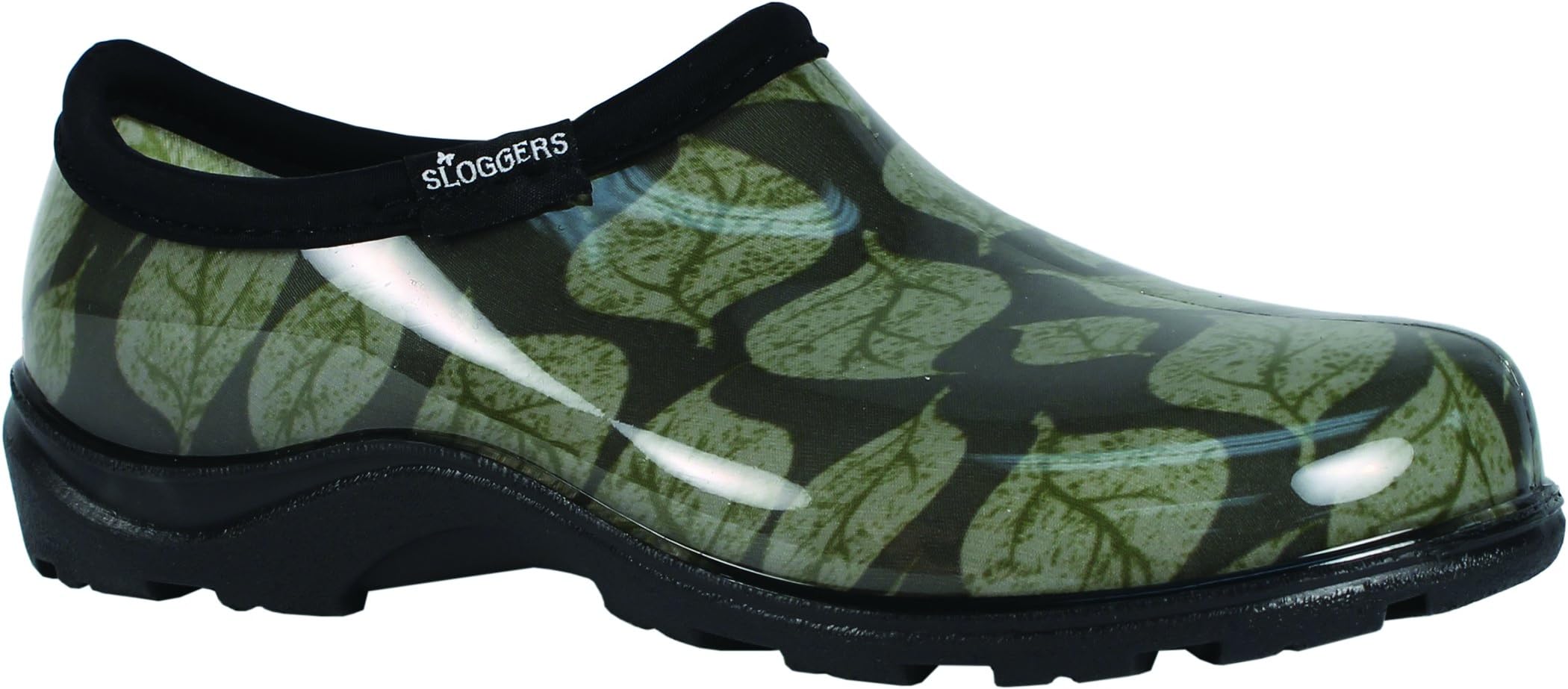 Principle Plastics Sloggers Women's Sage Leaf Print Rain & Garden Shoes, Size 9