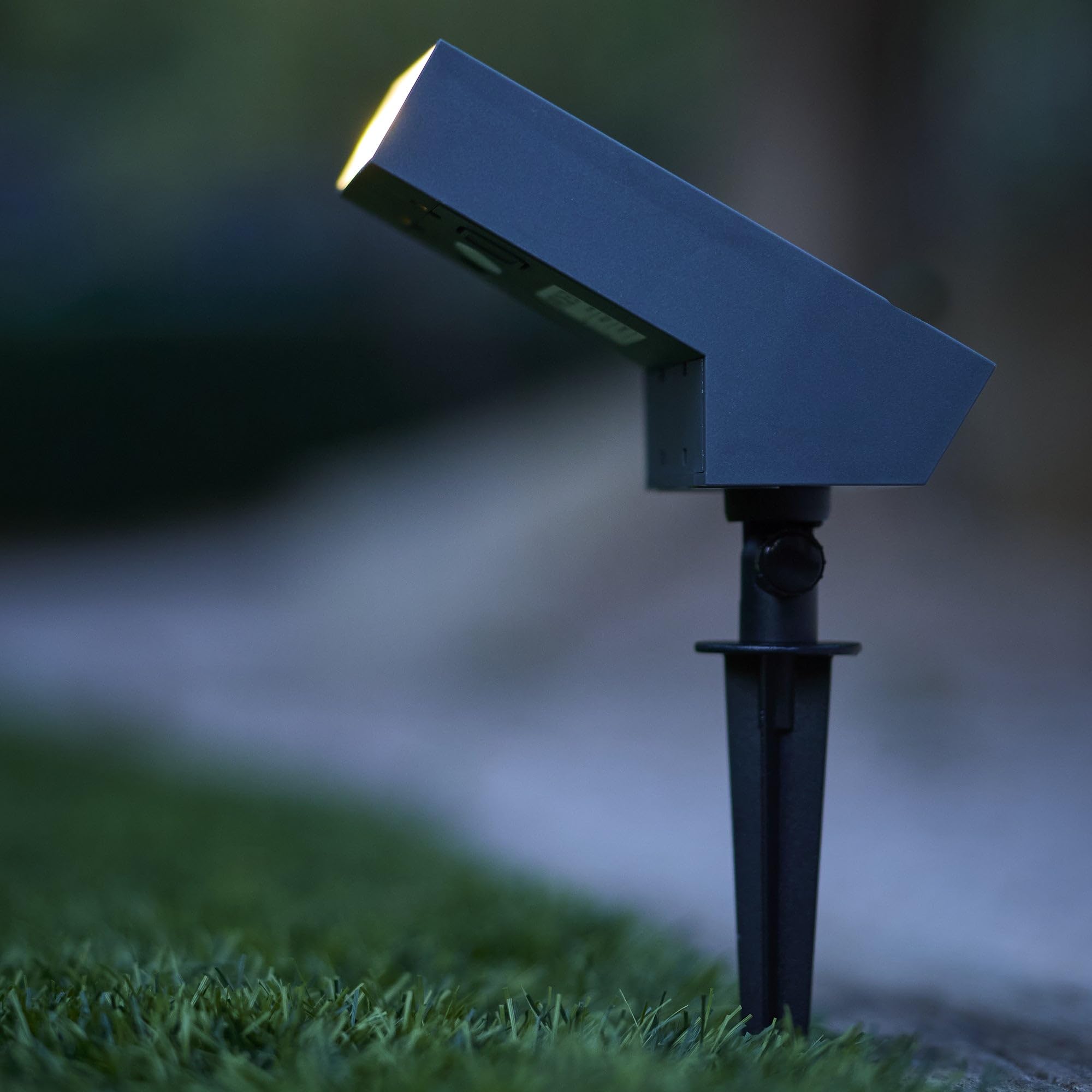 Lumisky - Foco solar (180 °, luz LED, regulable, 180 °, luz blanca regulable, H23 cm)