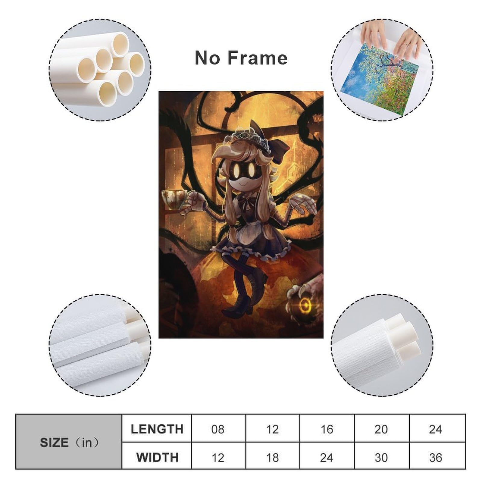 HQAZMDZH Poster Sur Toile Murder Drones Cyn - Décoration Pour