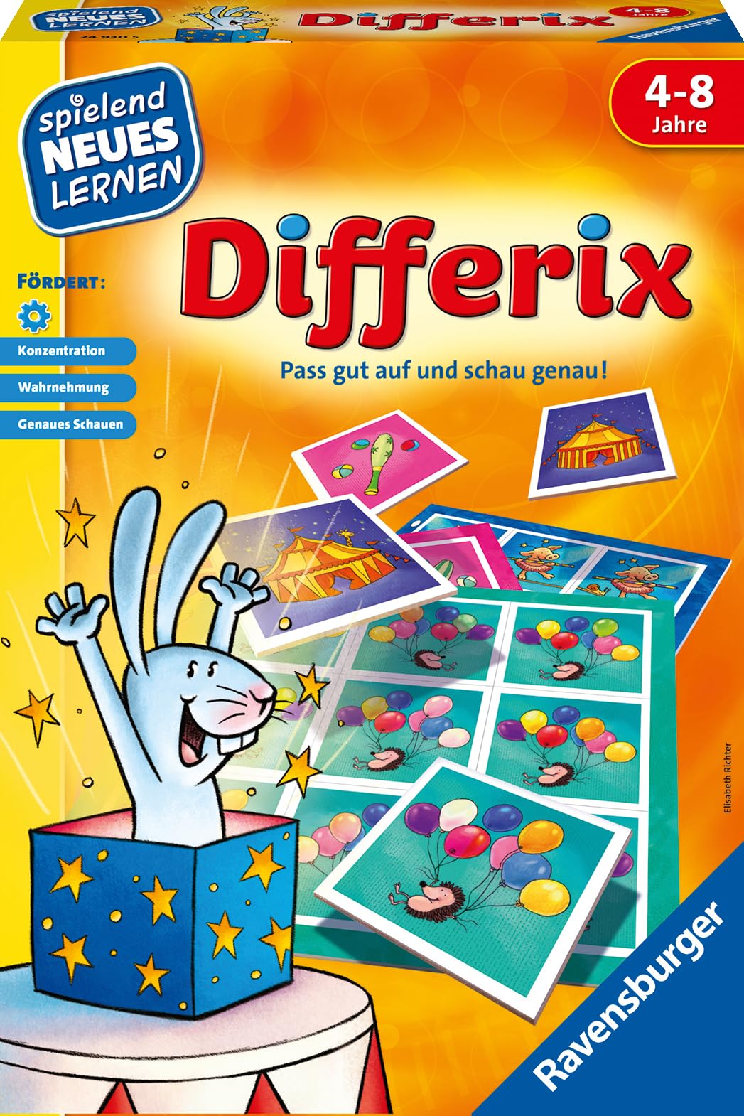 Ravensburger 24930 - Differix - Spielen und Lernen für Kinder, Lernspiel für Kinder von 4-8 Jahren, Spielend Neues Lernen für 1-4 Spieler