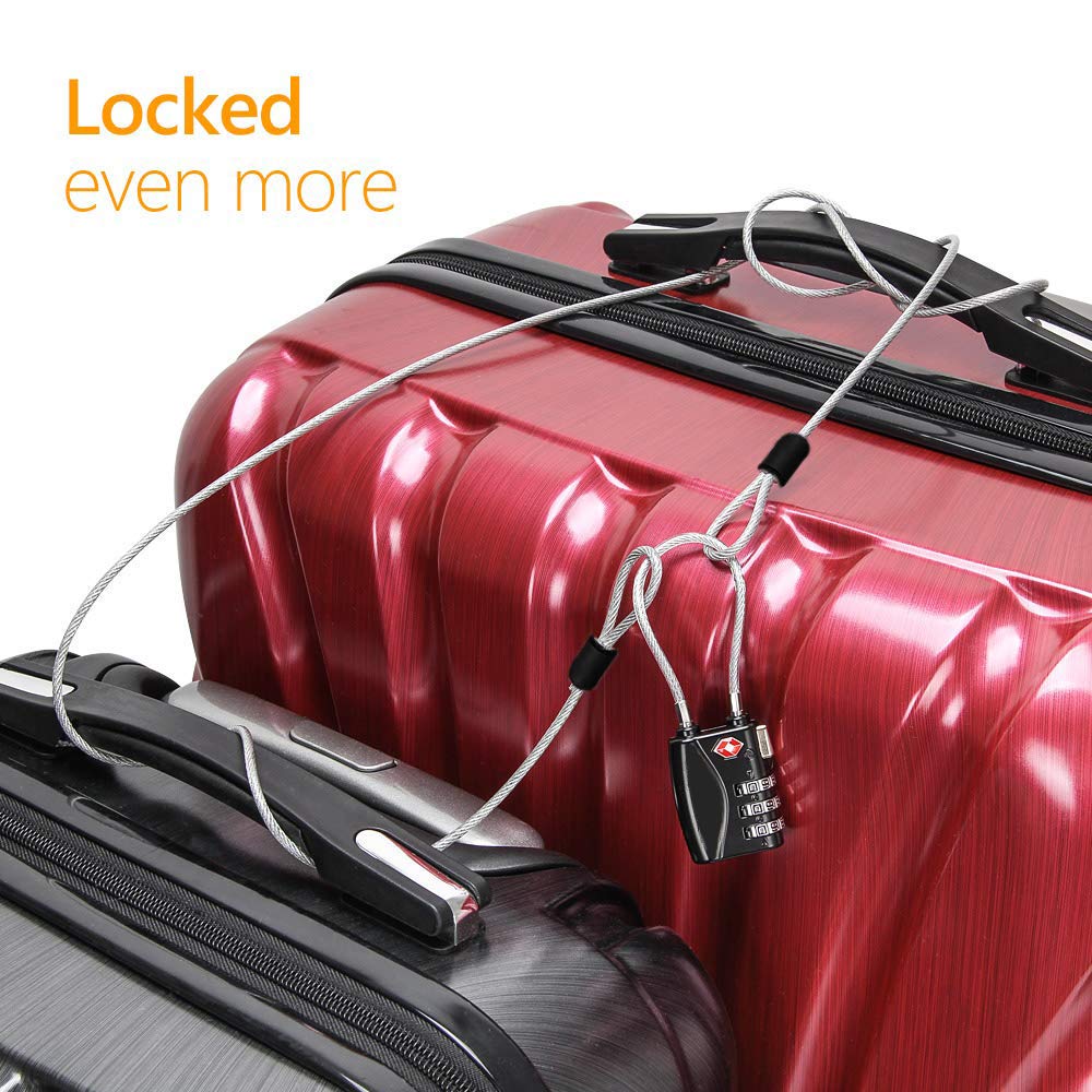 XCSOURCE® 2PCS TSA Cadenas Avec Code Cadenas à Combinaison Pour Valise Sac Bagage HS206