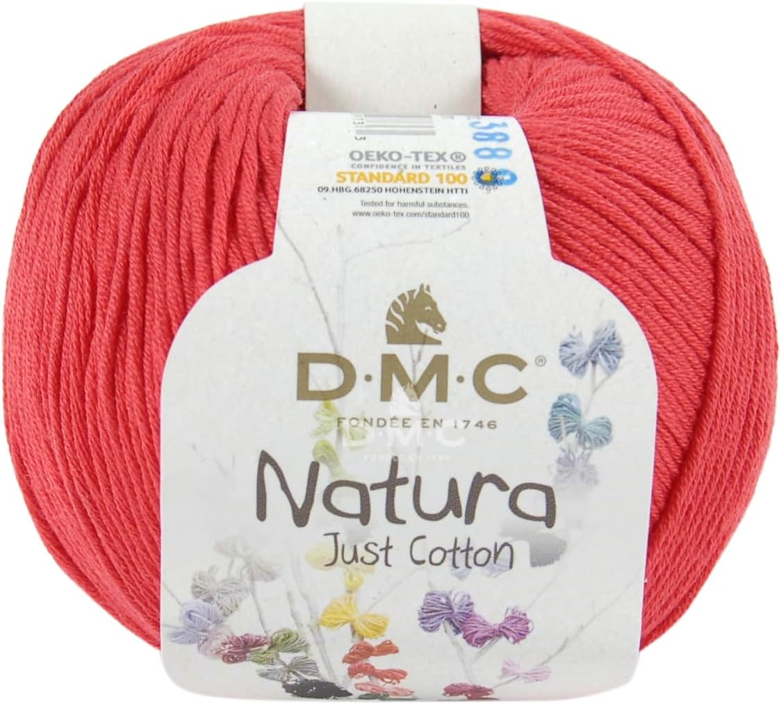 DMC Natura Yarn, 100% Cotton, Passion N23, 9 x 9 x 7 cm
