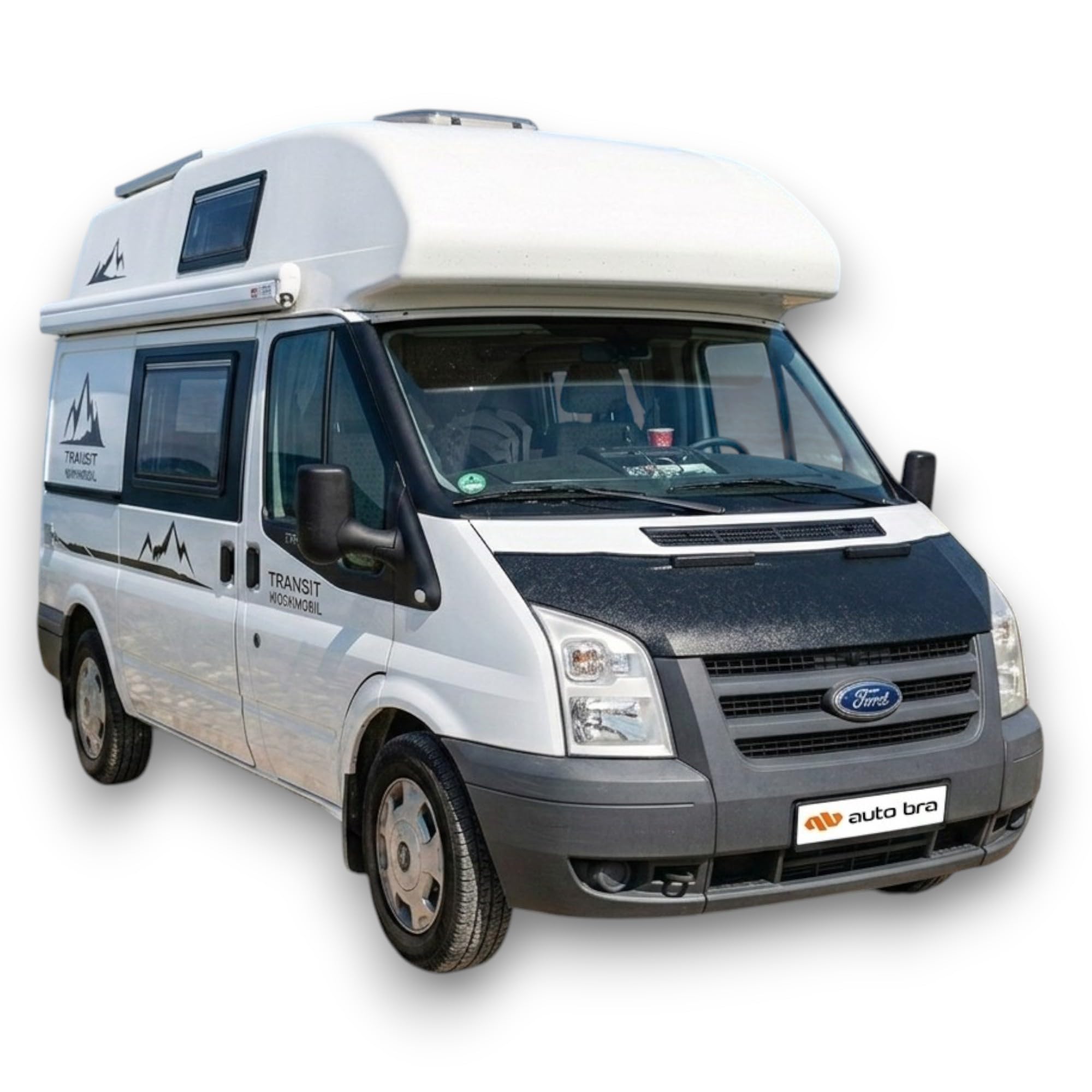 AB-00078 AUTO-BRA Haubenbra kompatibel mit Ford Transit 2006-2013 Motorhaubenschutz Steinschlagschutz Tuning Bonnet Bra