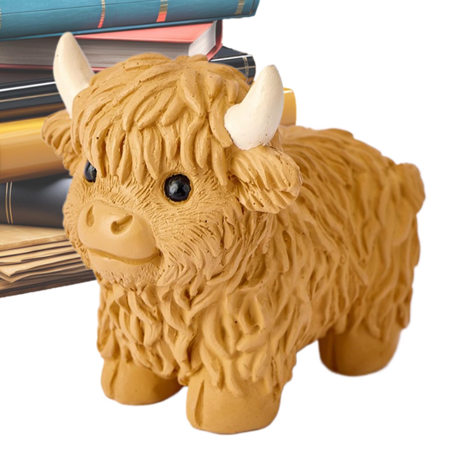 Ornement en résine de bétail idéal comme décoration de vache Highland