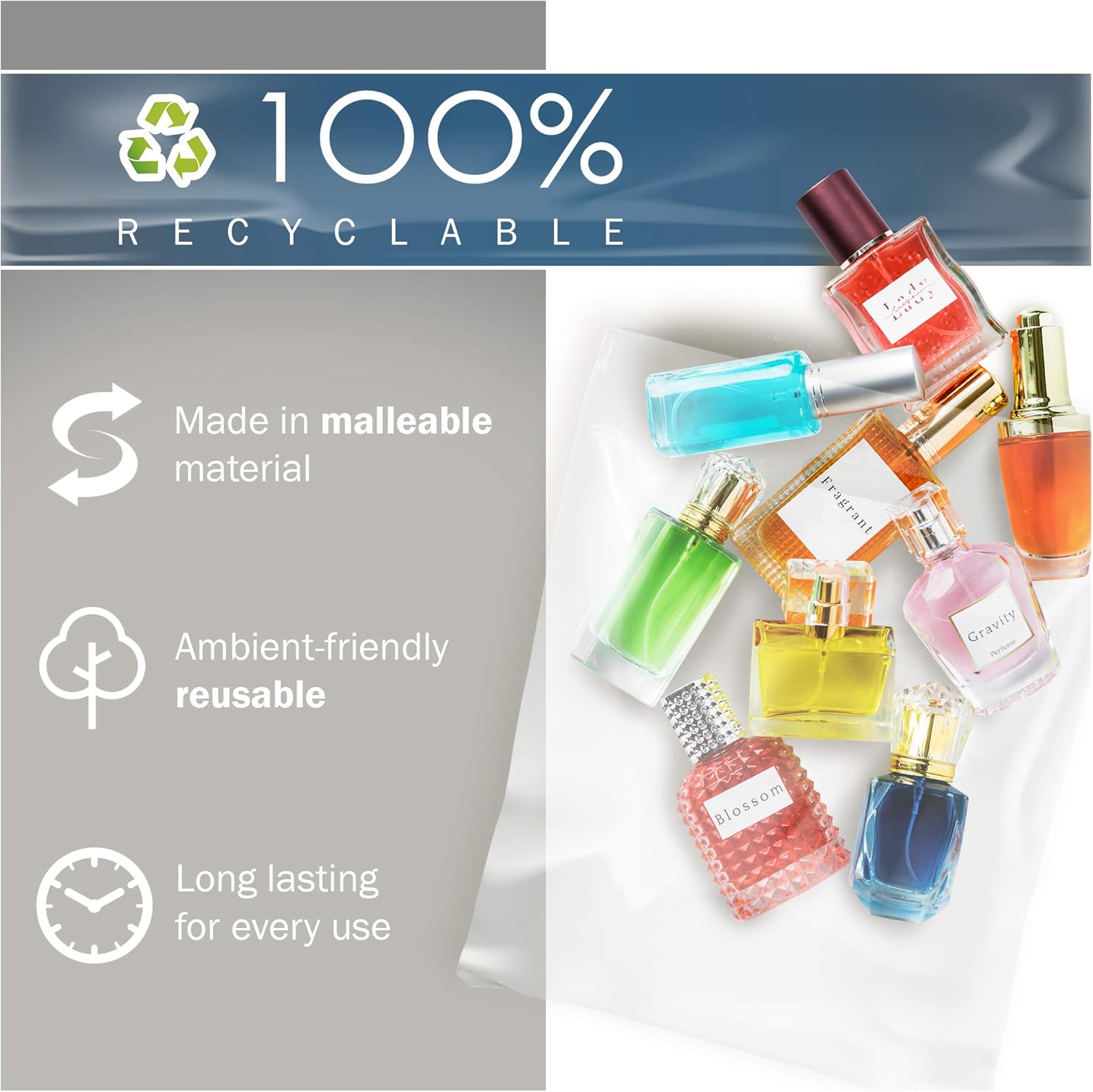9x12 Clear Plastic Merchandise Bags, Glossy Finish, Small Retail Size, 200 Pack, 1.5 Mil Thick, with Die-Cut Handles by PPB