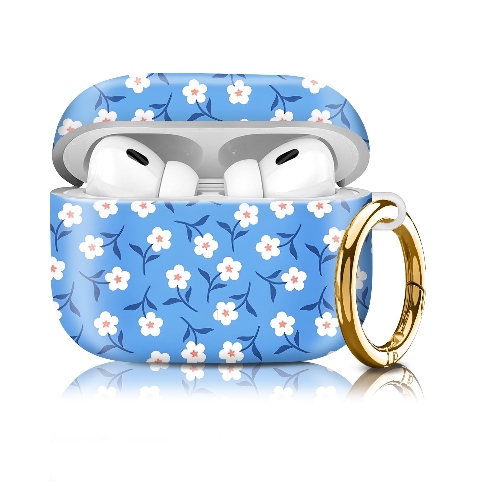 UJHMNO Compatiable for AirPod Pro 2nd/1st Generation Case,Lightweight & Durable Resistant Hard Case with Keychain,Stylish Design AirPod Case Cover for