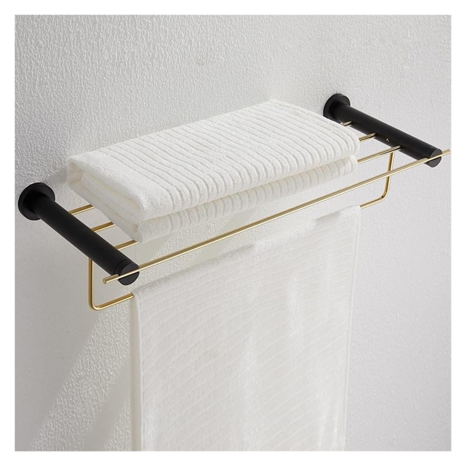 Porte-serviettes mural pour salle de bain en cuivre durable et coloré