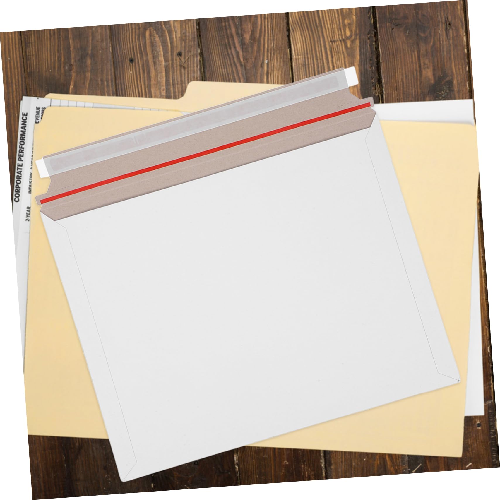 Housoutil 20pièces Enveloppes Expédition Rigides Papier pour Documents Photos Cartes et Petits Objets avec Rabat Auto-adhésif