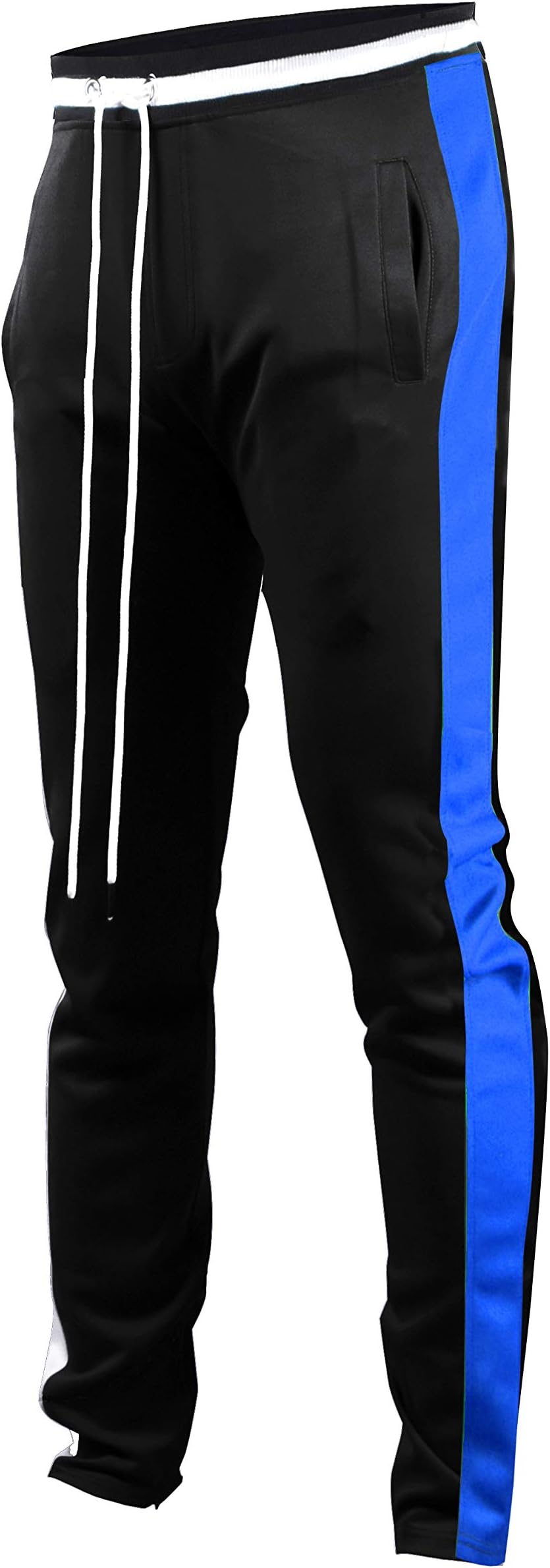 SCREENSHOT Screenshotbrand Mens Hip Hop Slim Fit Track Pants - Athletic Jogger Bottom with Side Taping