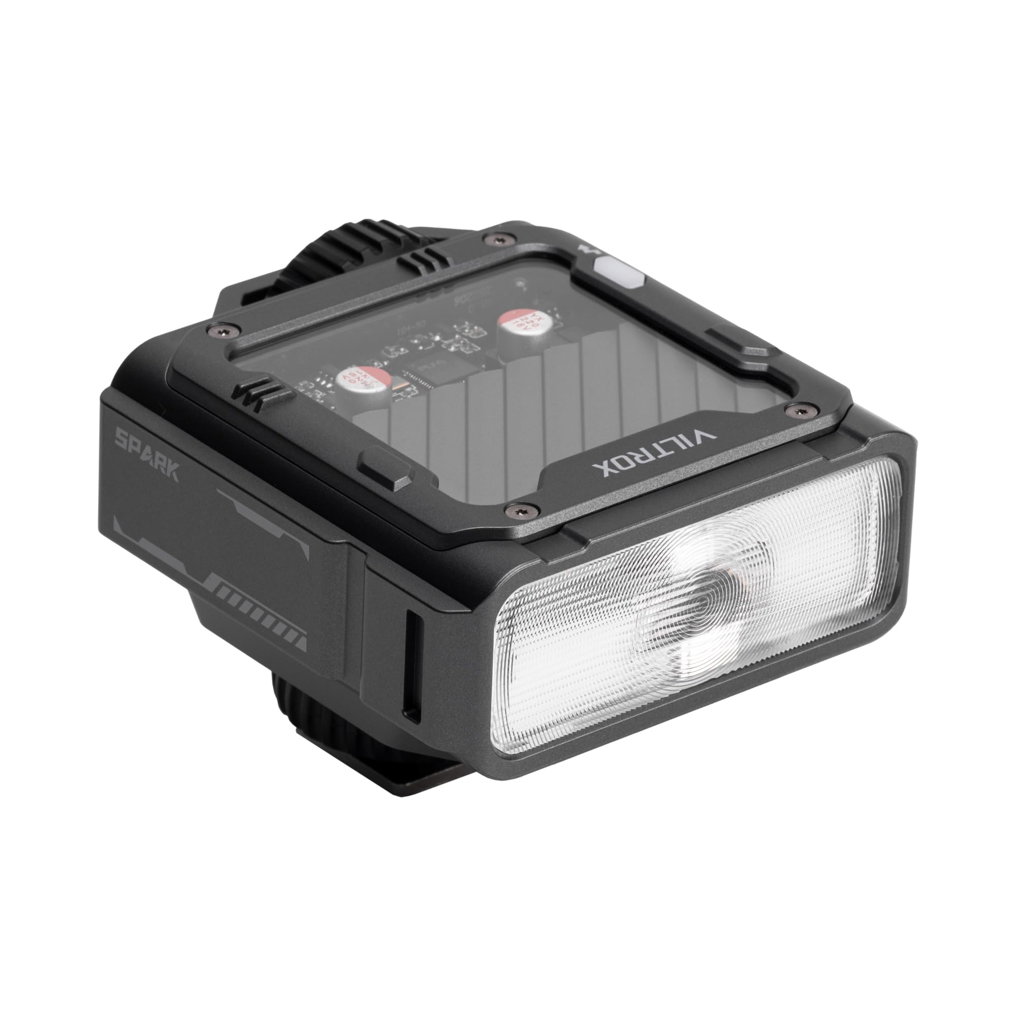VILTROX Spark Z3 TTL - Mini flash per fotocamera, 26 W, 7 livelli 1s, ricicla GN16, design Cyber Mech, colore grigio, per Nikon)