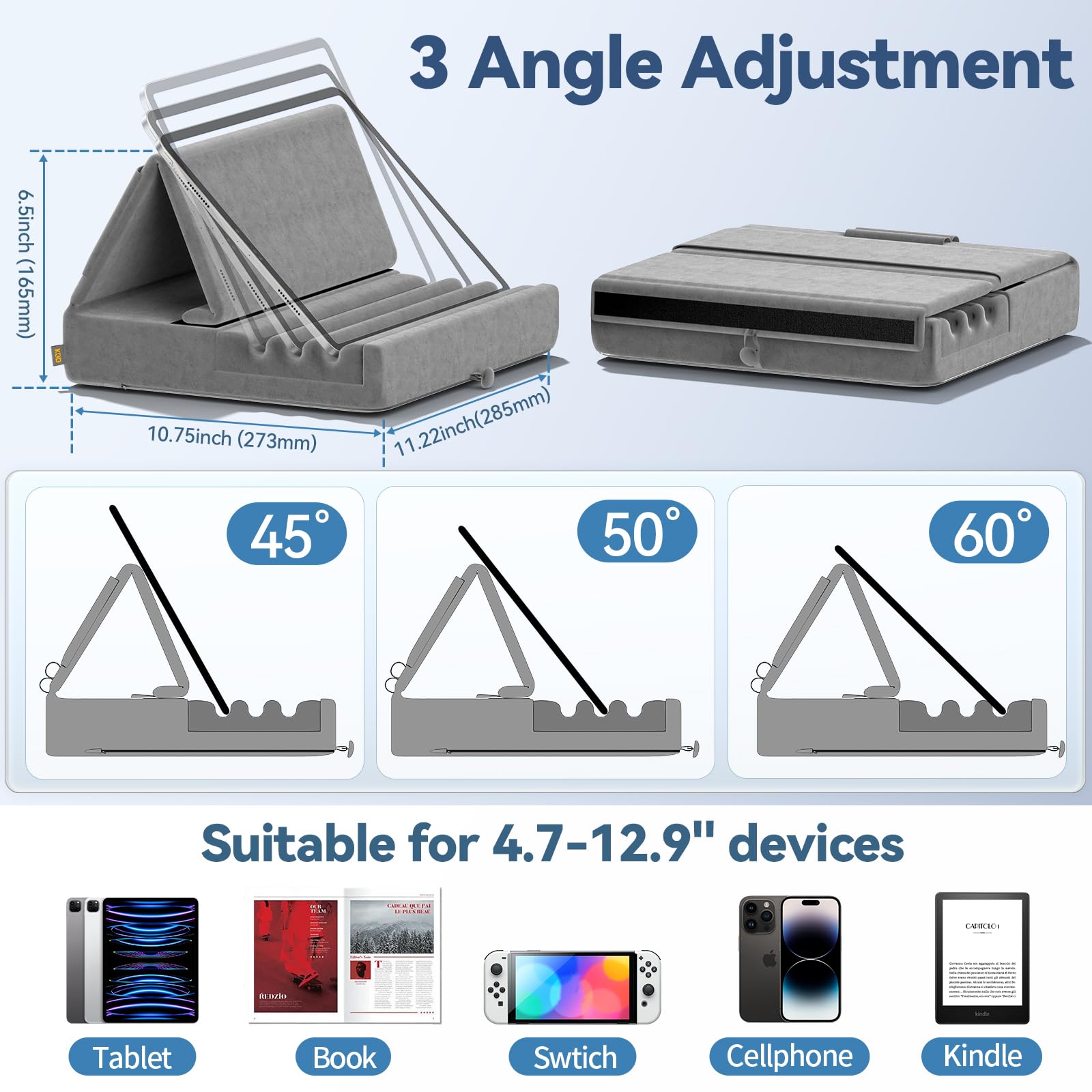 Lucrave Supporto da parete per tablet, in alluinio, allungabile, con