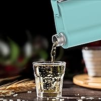 Vista 6 de Frasco de boca ancha de acero inoxidable de 6 onzas, con aislamiento sin BPA a prueba de fugas para licor para hombres y mujeres, fácil de llenar