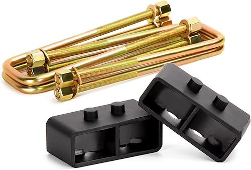 KSP Bloque de elevación de 2 pulgadas para F150 2004-2020, kits de elevación de nivelación trasera de 2 pulgadas con pernos cuadrados en U extra