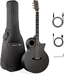 Enya X4 PRO Carbon Fiber Acoustic Electric Guitar, 41-Inch Full Size Cutaway Design, AcousticPlus Pickup System with Built-in Effects & Tuner, Includes Deluxe Hard Case, Strap, Cable