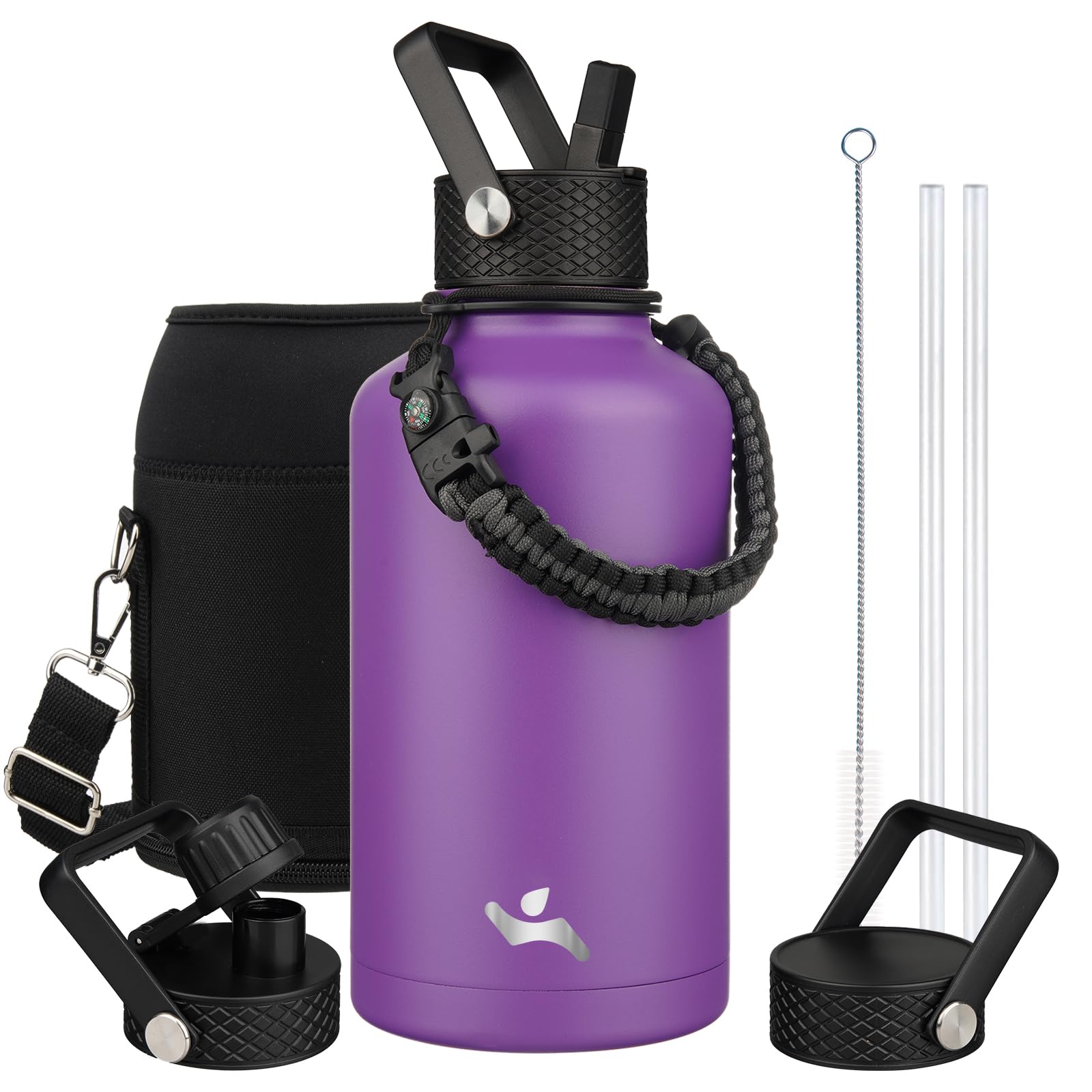 Amazon.com: Konokyo Half Gallon Insulated Water Bottle with Straw