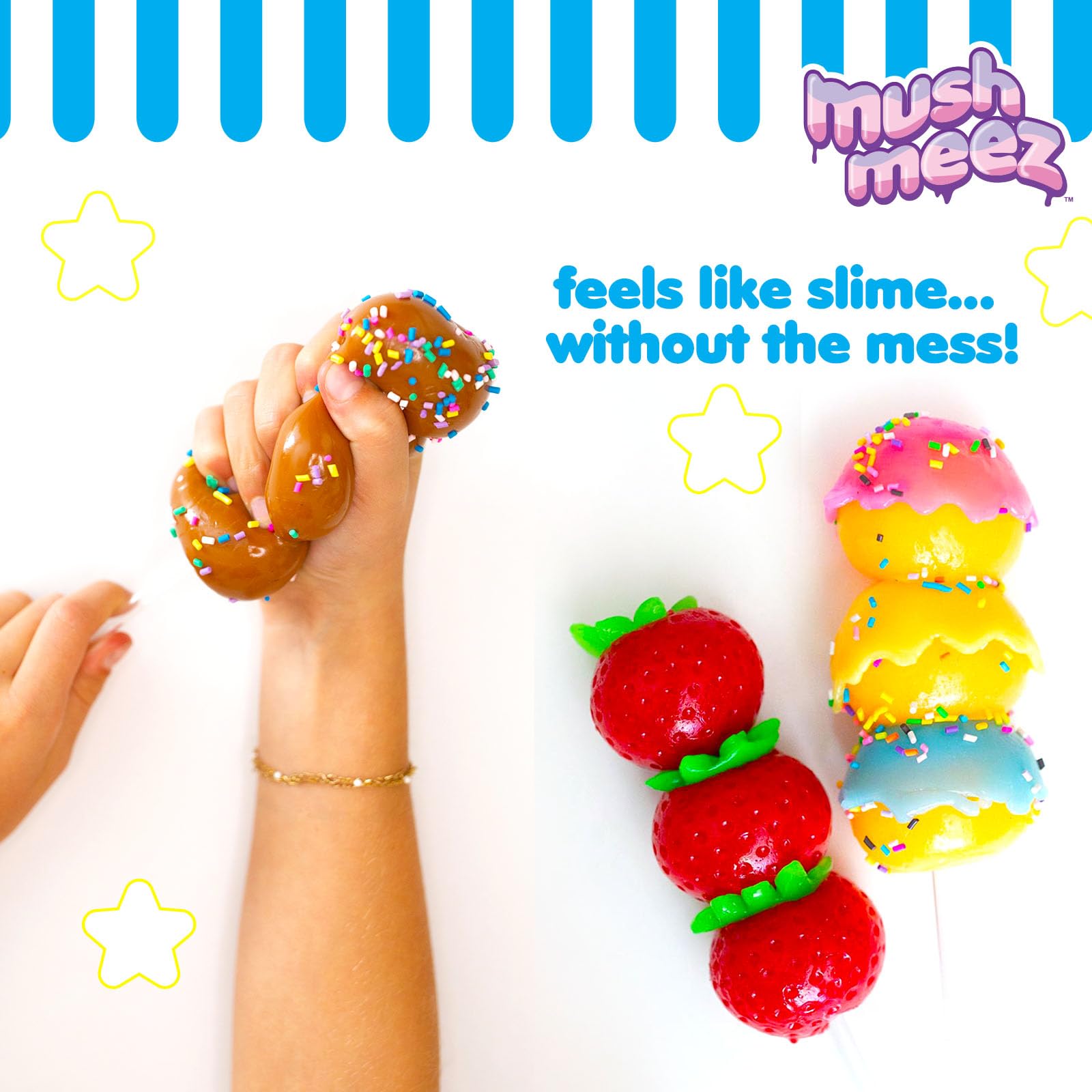Amazon | MushMeez Taba Squishy Sweet Friends - スティックに3つのタ