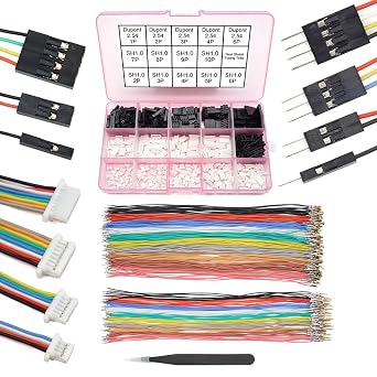 SH1.0 to DP 2.54 Pre-Crimped Cables and Connectors Kit Compatible with JST SH 1.0mm for I2C Qwiic Stemma QT Wire Flight Controller F405 H7 F7