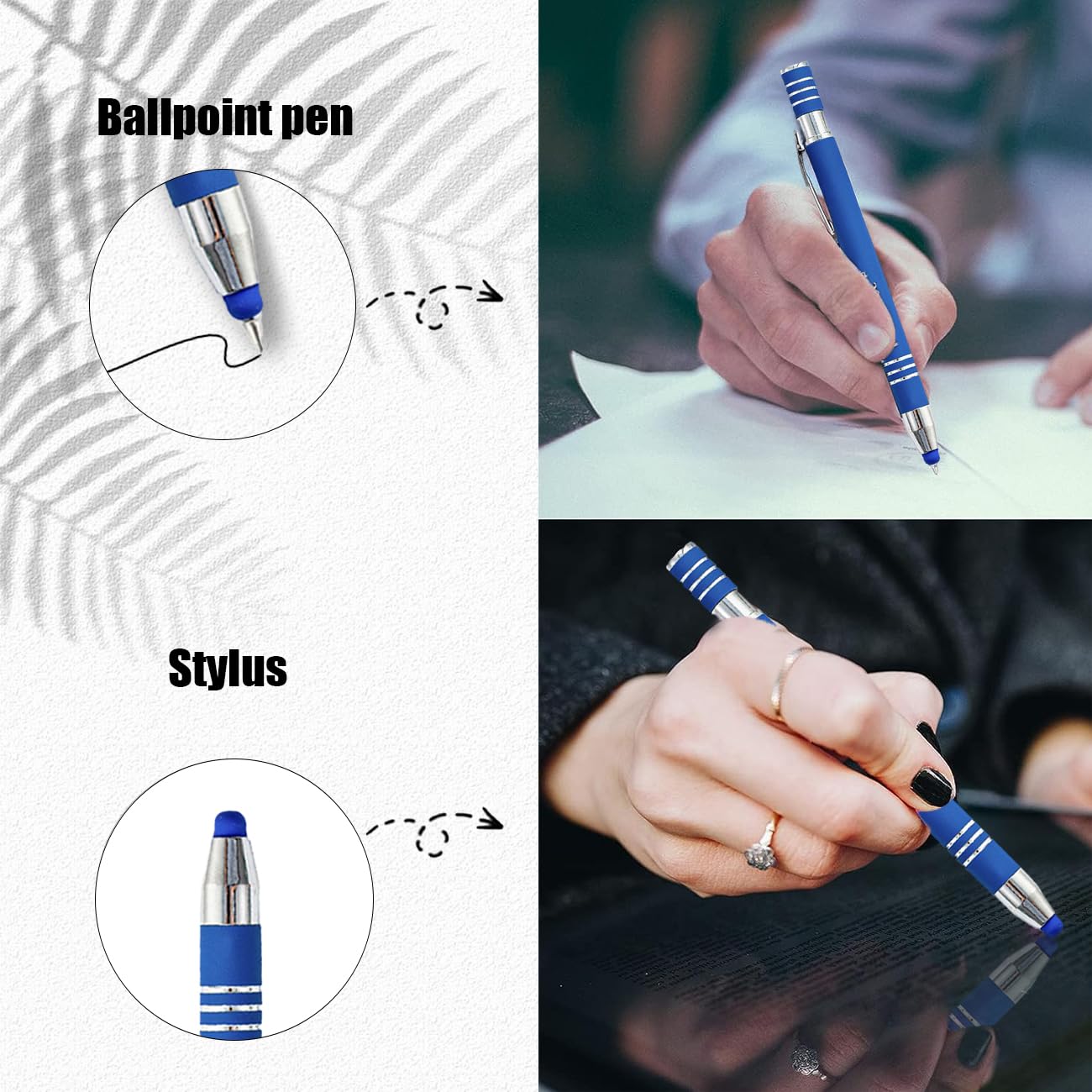Generisch Personalisierte Kugelschreiber, individuell lasergraviert Stylus-Stifte in großen Mengen mit Text, Logo, Metall-Kugelschreiber, Geschenk für Büro, Business, Schule，Hochzeitsgeschenke