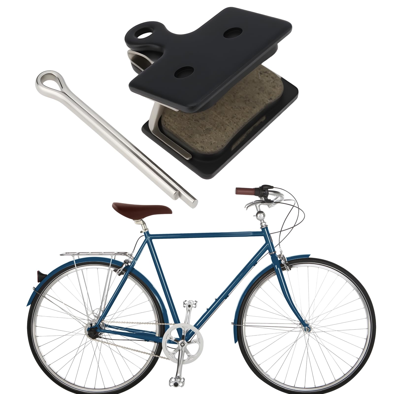 Plaquettes De Frein Disque Vélo Résine Organique - Compatible Shimano K05S-RX - Pour VTT, Route Et Vélo électrique - 4