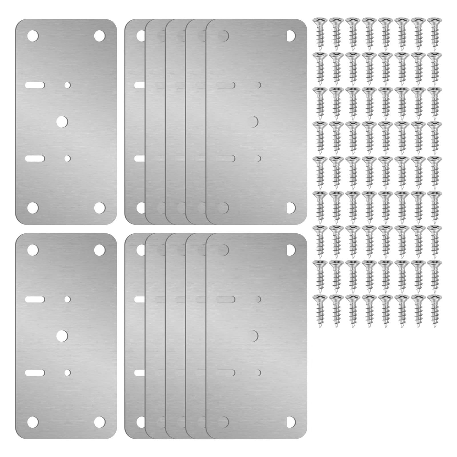 Cbtyacvlp 12Pcs Hinge Repair Kit Cabinet Door Repair Plate Fixing Bracket For Kitchen Cupboard Door Locker(12Pcs)