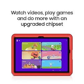 Samsung Galaxy Tab A9+ Kids Edition 11 64GB WiFi Android Tablet, Long Battery Life, Expandable Storage, Slim & Lightweight, Kid-Friendly Durable Puffy Cover, US Version, Red