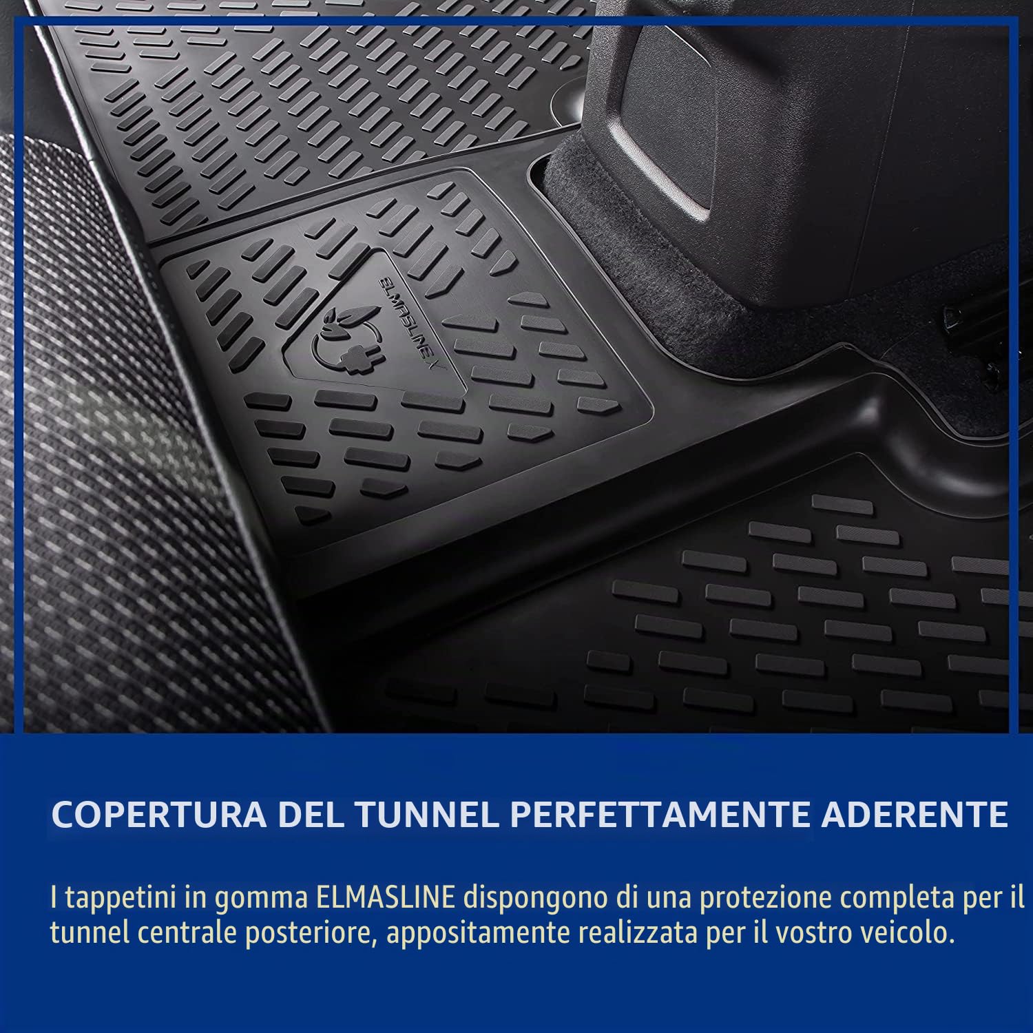 ELMASLINE 3D Tappetini Gomma per Dacia Jogger 2022-2025 | Bordo Extra Alto | Tappetini Auto