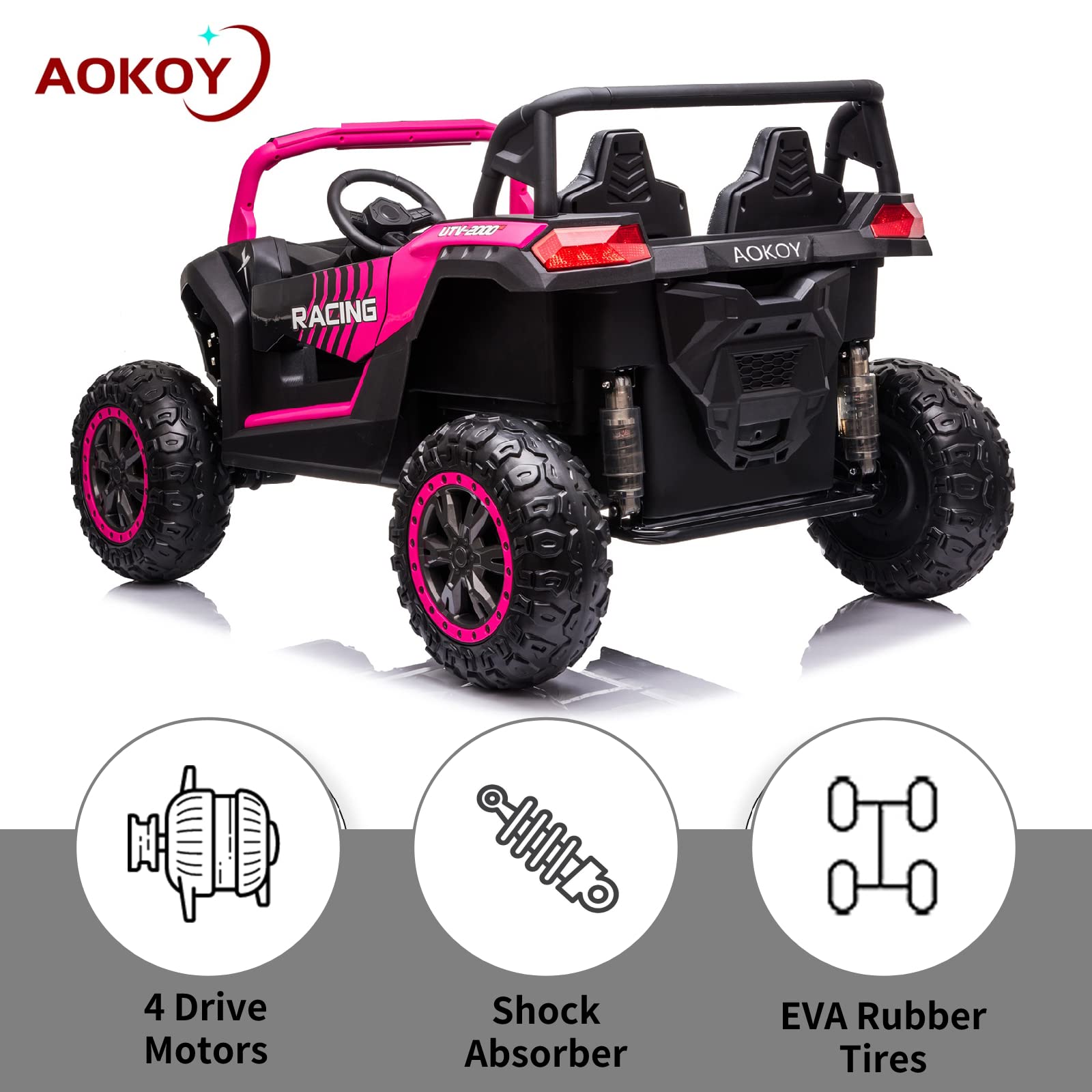 AOKOY 24V XXL Ride On Toys pa...B09YGLL666